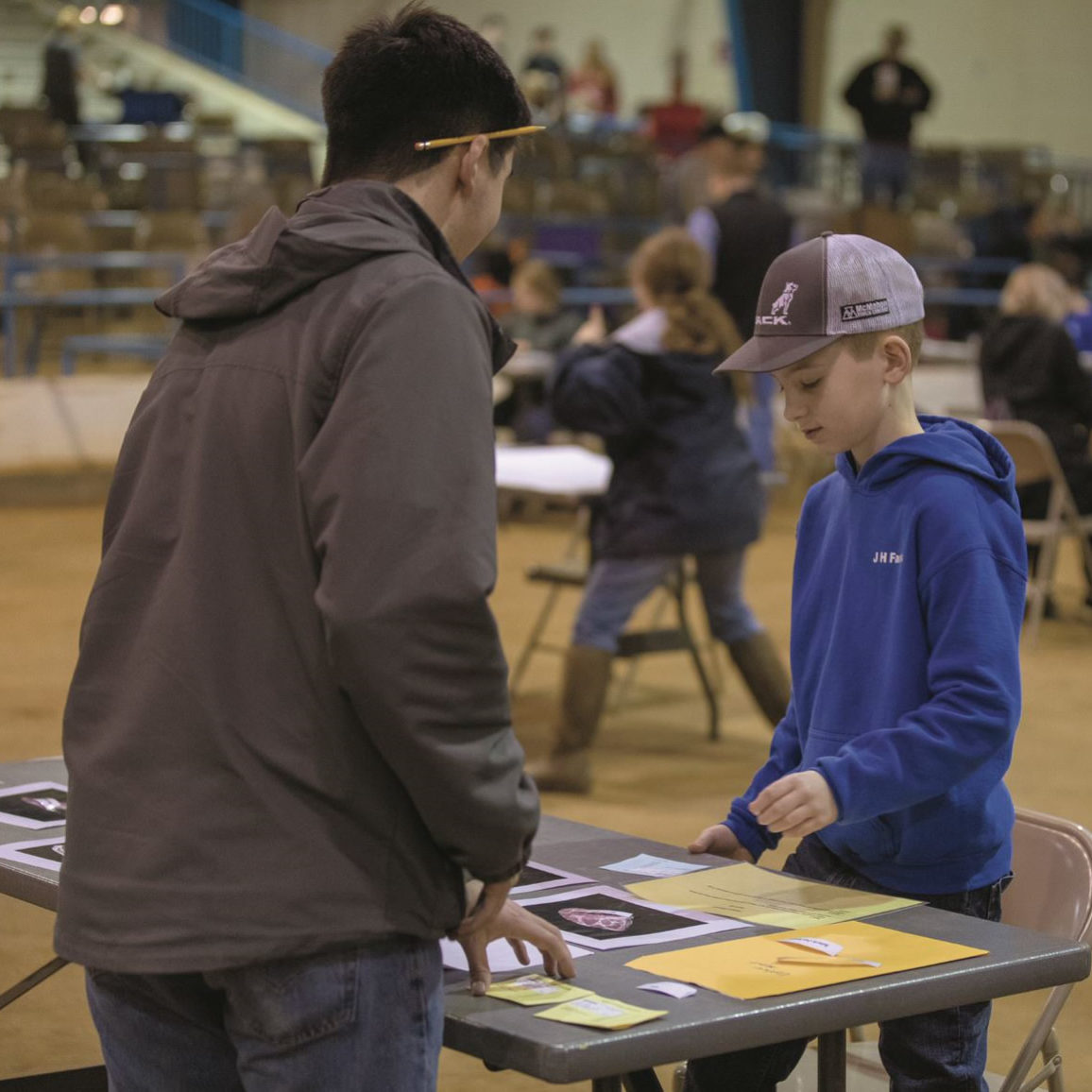 4-h'er participating in the skillathon contest 