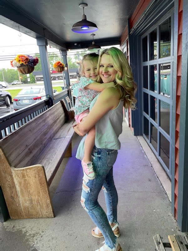 Courtnie with her daughter