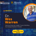 Image of Dr. Wes Warren for his seminar announcement on Nov 21, 2023.