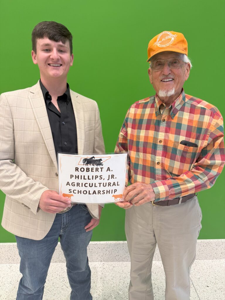 Scholarship Recipient and donor standing next to each other